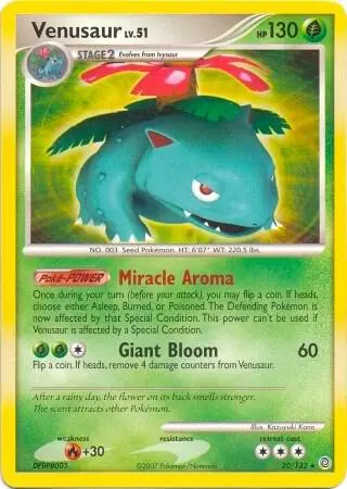 Venusaur (Secret Wonders) card art
