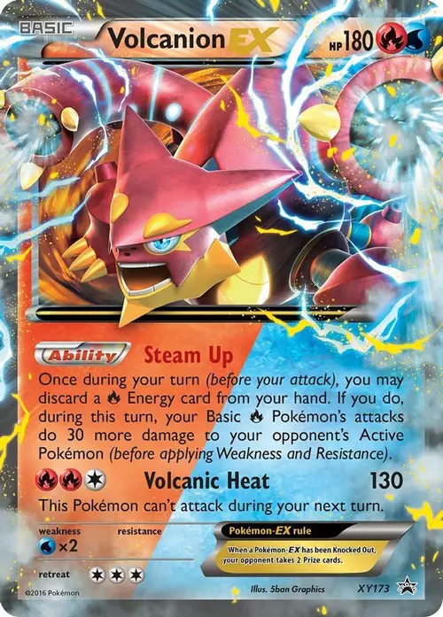 Volcanion EX card art