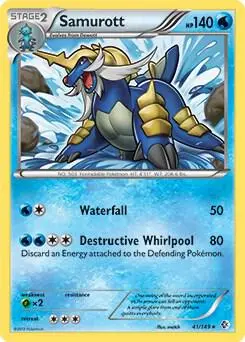Samurott - 41/149 (BW Boundaries Crossed) card art