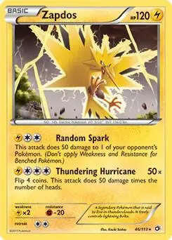 Zapdos - 46/113 (BW Legendary Treasures) card art