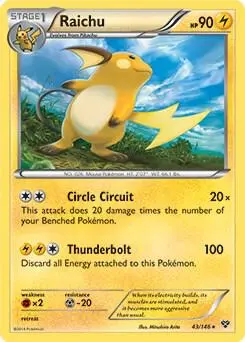Raichu - 43/146 (Battle Arena Deck Exclusive) card art
