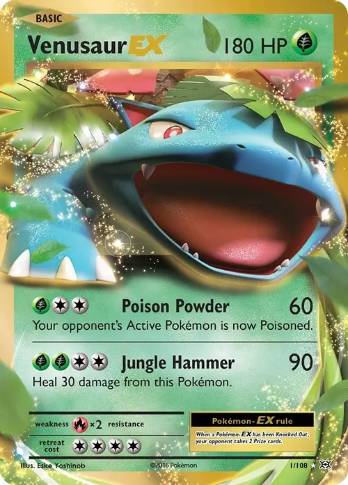 Venusaur EX card art