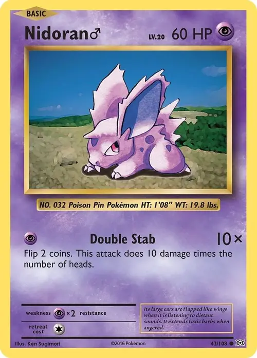 Nidoran M card art