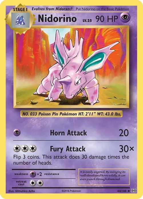 Nidorino card art