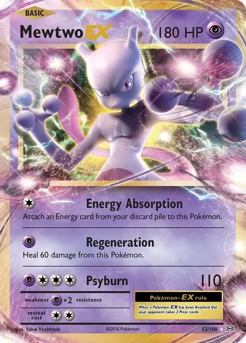 Mewtwo EX card art