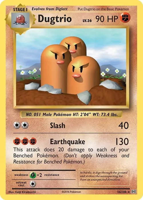 Dugtrio card art