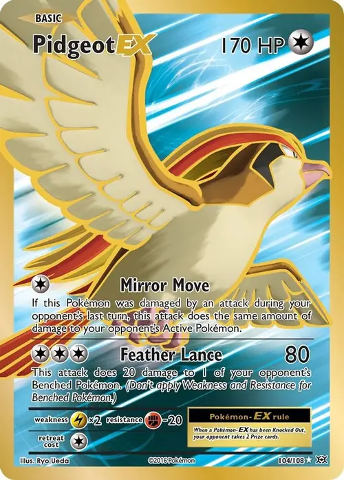 Pidgeot EX (Full Art) card art