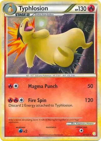 Typhlosion - 32/123 (Cosmos Holo) card art