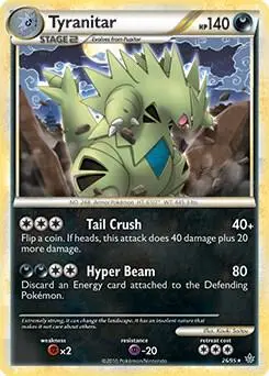 Tyranitar - 26/95 (HGSS Unleashed) card art