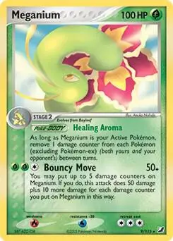 Meganium - 9/115 (EX Unseen Forces) card art