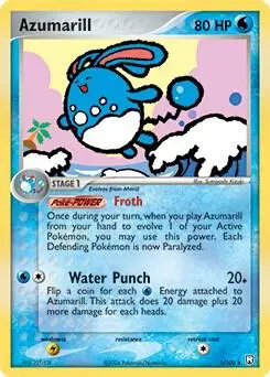 Azumarill - 1/109 (EX Team Rocket Returns) card art