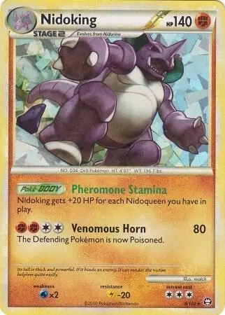 Nidoking - 6/102 (Cracked Ice Holo) card art