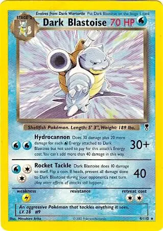 Dark Blastoise - 4/110 (WotC Legendary Collection) card art