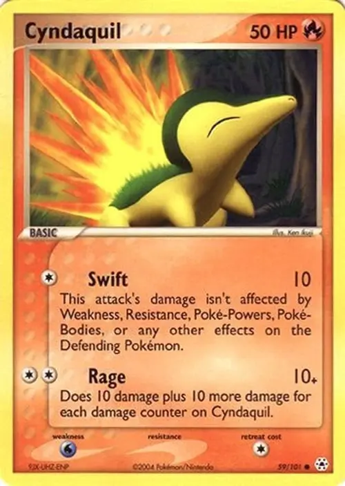Cyndaquil card art