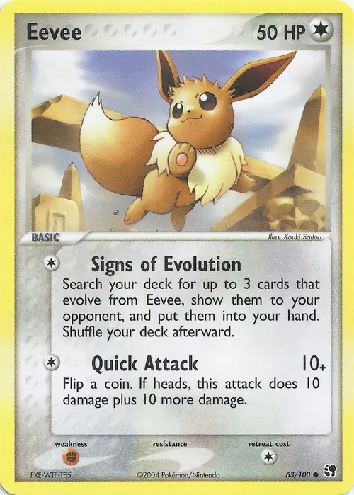 Eevee card art