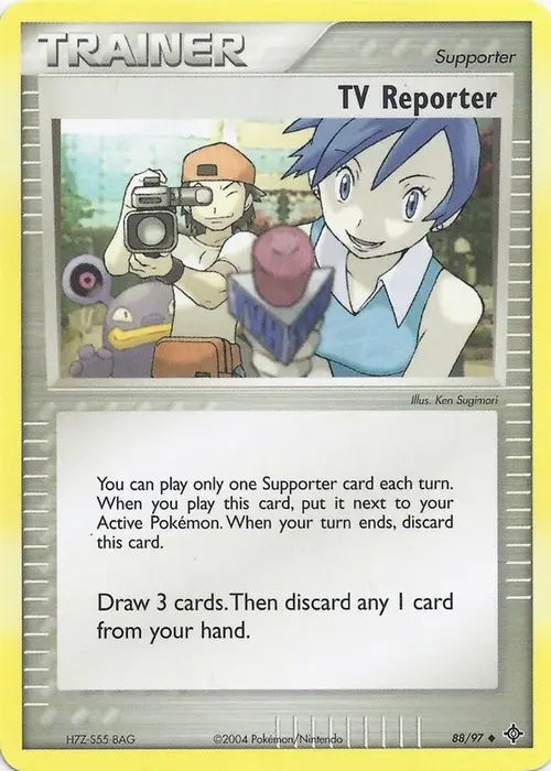 TV Reporter card art
