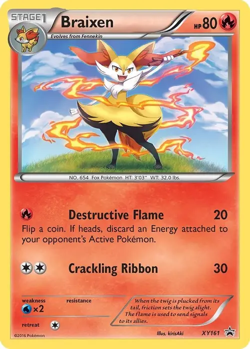 Braixen - XY161 card art