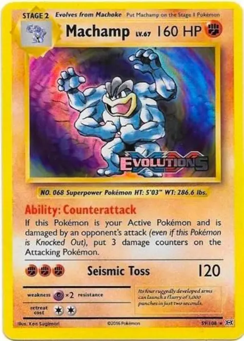 Machamp (XY Evolutions Prerelease) card art