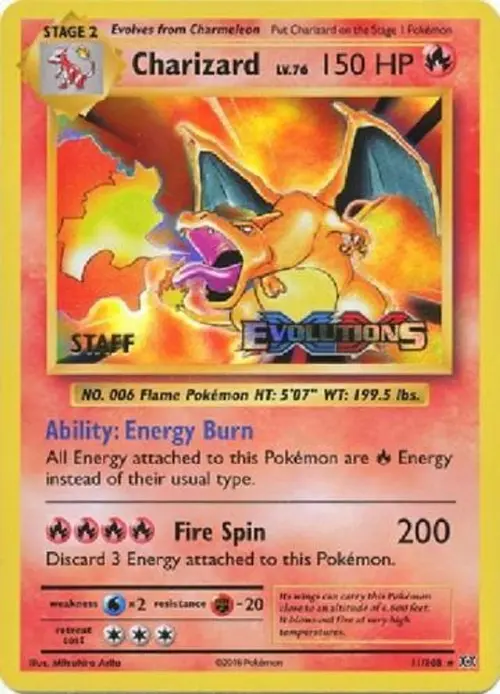 Charizard - 11/108 (Prerelease) card art