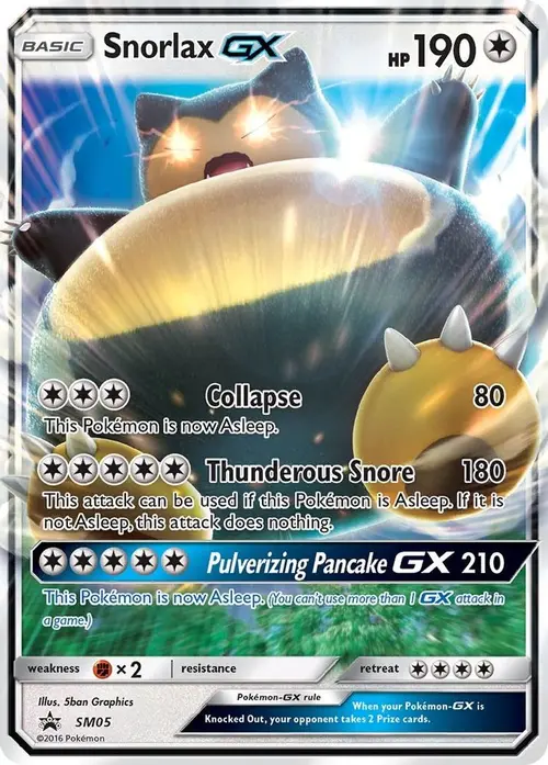 Snorlax GX - SM05 card art