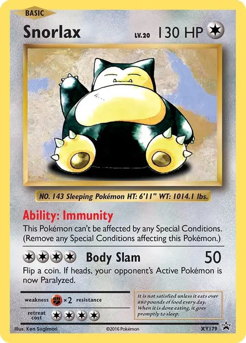 Snorlax - XY179 card art