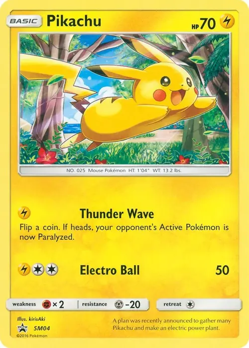 Pikachu - SM04 card art