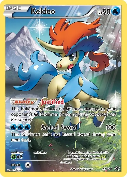 Keldeo - XY118 card art