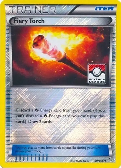 Fiery Torch - 89/106 (Pokemon League) card art