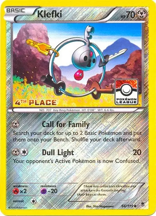 Klefki - 66/119 (League Promo) [4th Place] card art