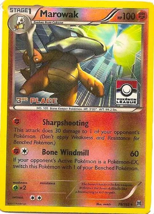 Marowak - 78/162 (Pokemon League) [3rd Place] card art