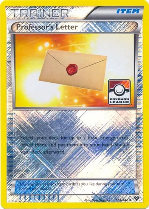 Professor's Letter - 123/146 (Pokemon League) card art