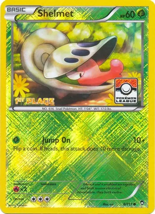 Shelmet - 8/111 (Pokemon League) [1st Place] card art