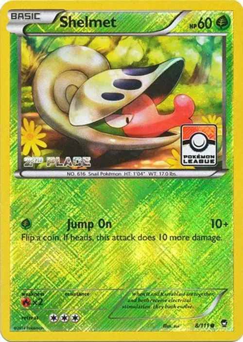 Shelmet - 8/111 (Pokemon League) [2nd Place] card art