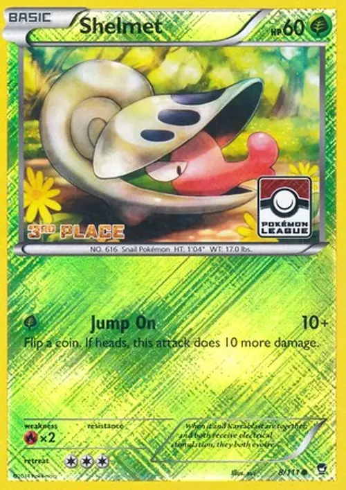 Shelmet - 8/111 (Pokemon League) [3rd Place] card art