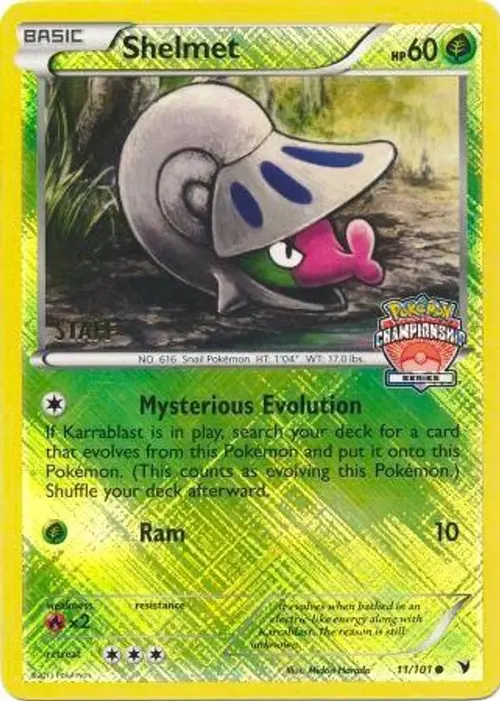 Shelmet 11/101 (Championship Series) [Staff] card art