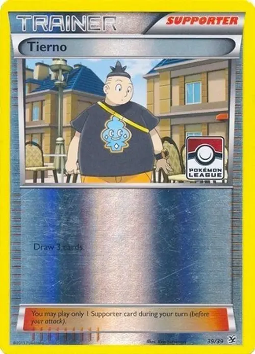Tierno - 39/39 (Pokemon League) card art