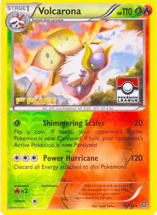 Volcarona - 15/114 (Pokemon League) [1st Place] card art