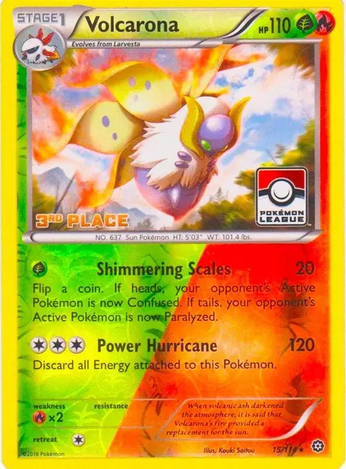Volcarona - 15/114 (Pokemon League) [3rd Place] card art