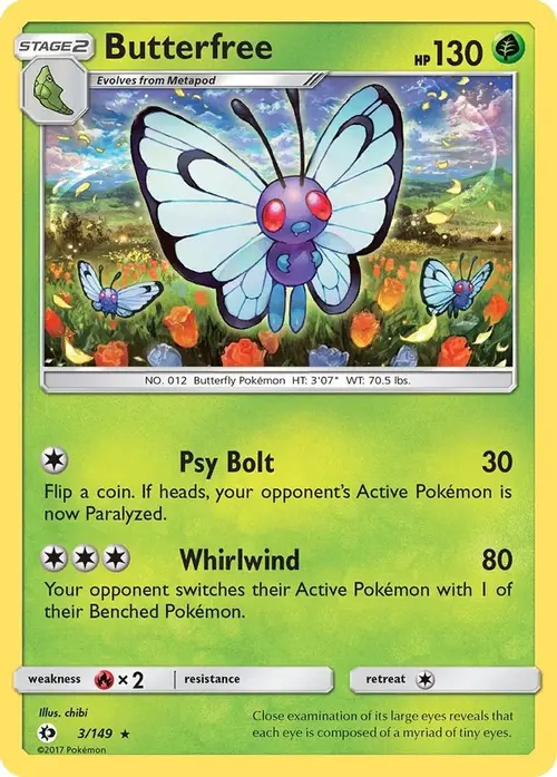 Butterfree card art