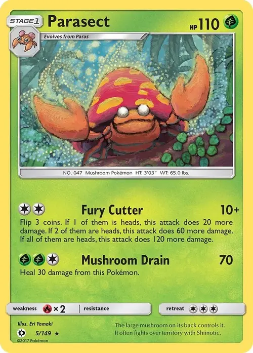 Parasect card art