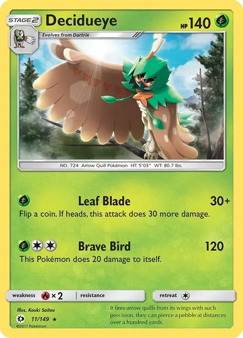 Decidueye card art
