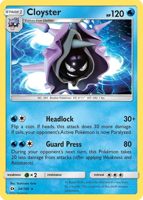 Cloyster card art
