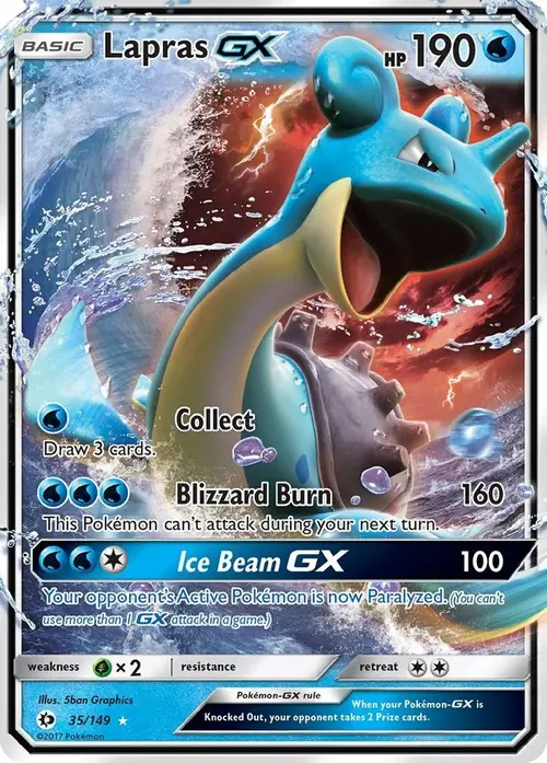 Lapras GX card art