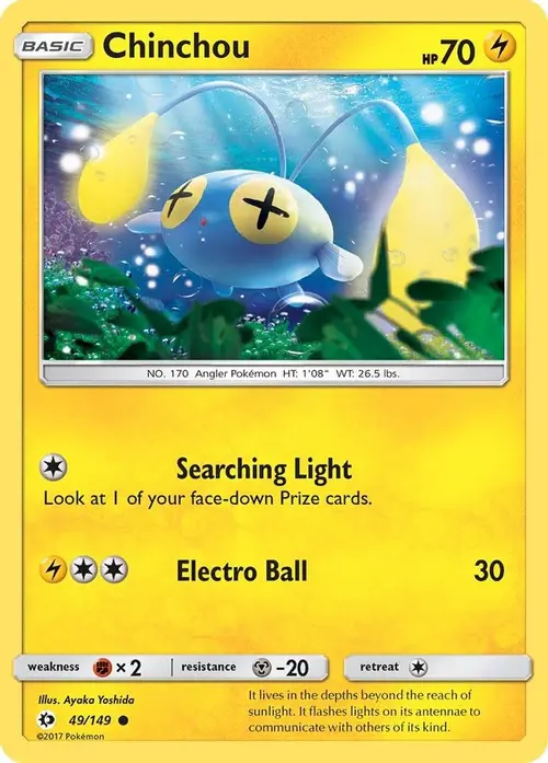Chinchou card art
