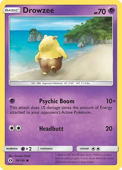 Drowzee card art