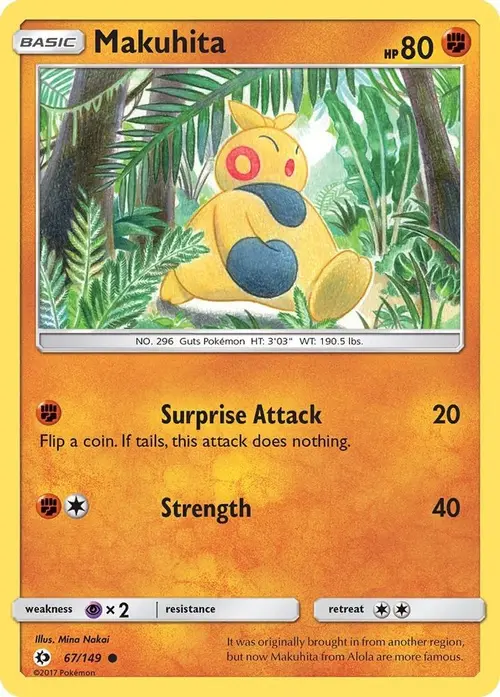 Makuhita card art