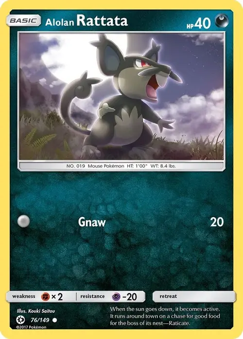 Alolan Rattata card art