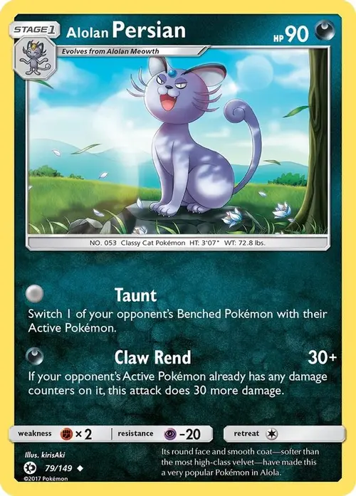 Alolan Persian card art