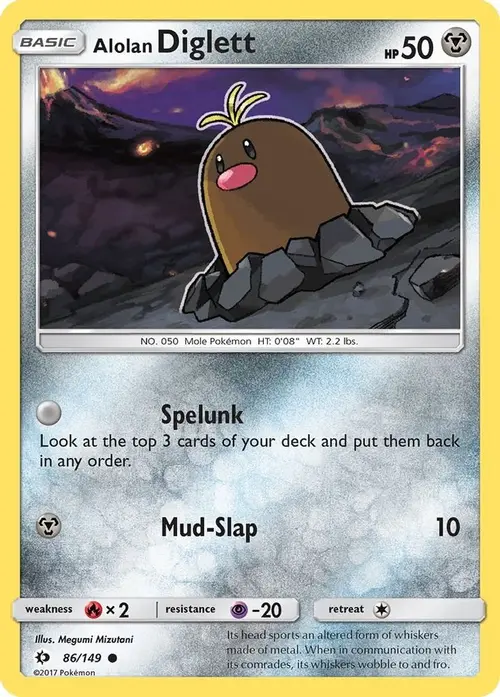 Alolan Diglett card art