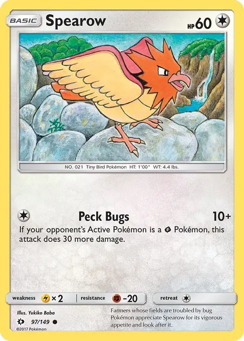 Spearow card art